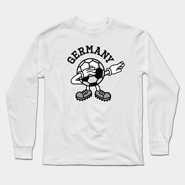 Germany dab dabbing soccer football Long Sleeve T-Shirt by LaundryFactory